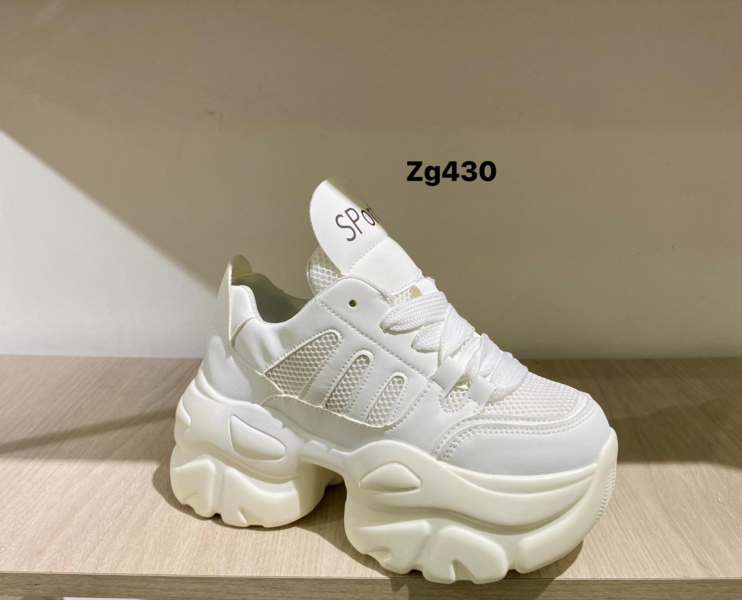 Tenis blanco suela 7cm 922 C-2
